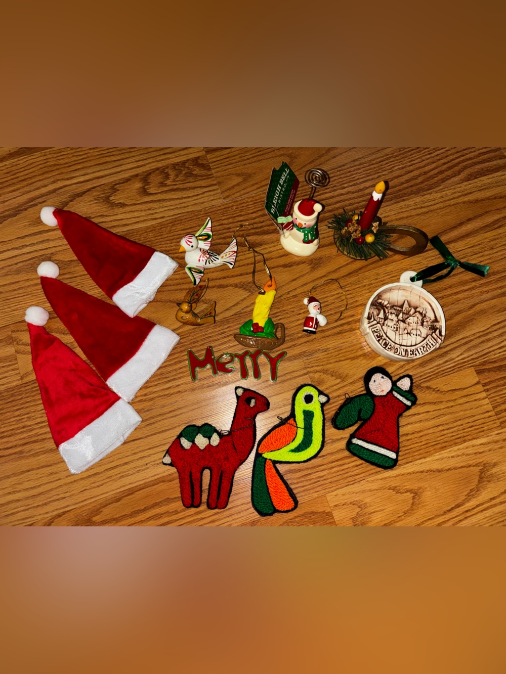 Bundle of 14 vintage ornaments